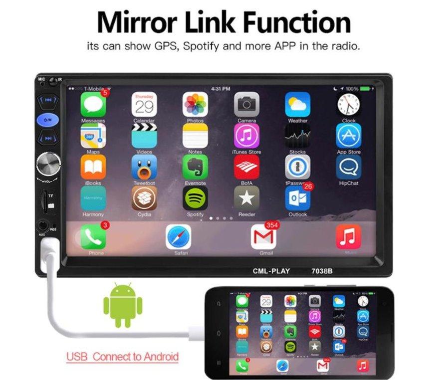 Multimedia Mirror link 7038B Multimedia Mirror link 7038B