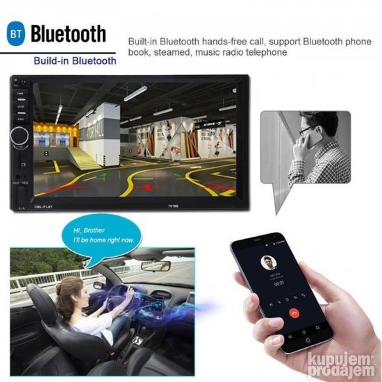 Multimedia auto radio Sistem 7018b TFT dis 7 inci multimedia - Slika 12