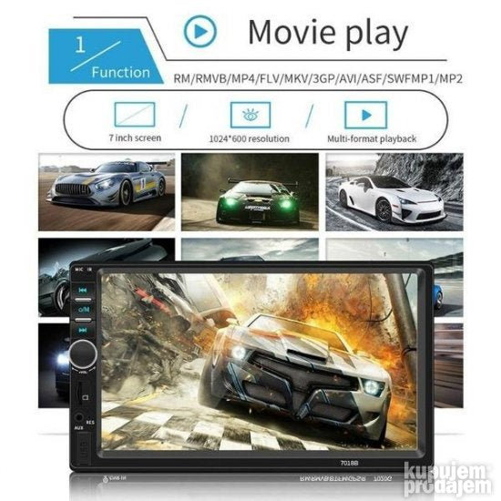 Multimedia auto radio Sistem 7018b TFT dis 7 inci multimedia - Slika 3