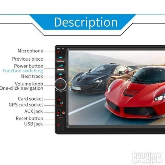 Multimedia auto radio Sistem 7018b TFT dis 7 inci multimedia - Slika 5