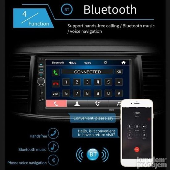 Multimedia auto radio Sistem 7018b TFT dis 7 inci multimedia - Slika 8