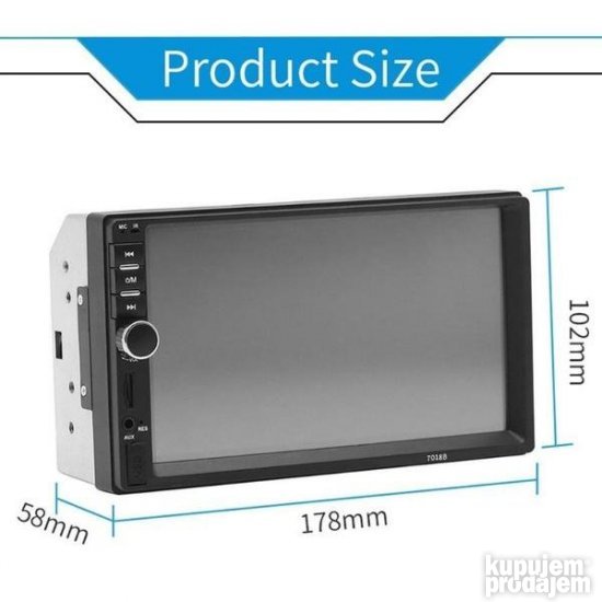 Multimedia auto radio Sistem 7018b TFT dis 7 inci multimedia - Slika 9