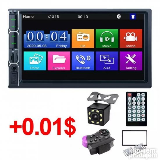 Multimedija Radio MP5 7012B Bluetooth 7 SA KAMEROM - Slika 4