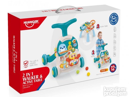Muzicka hodalica 2in1 Aktivni sto za bebe