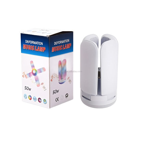 Muzicka rasklopiva lampa luster 48w sa blututom