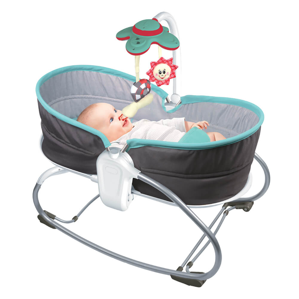 Muzicka stolica za ljuljanje 3u1 Njihalica Lezaljka za bebe