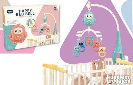 Muzicka vrteska PLAVA happy bed ball