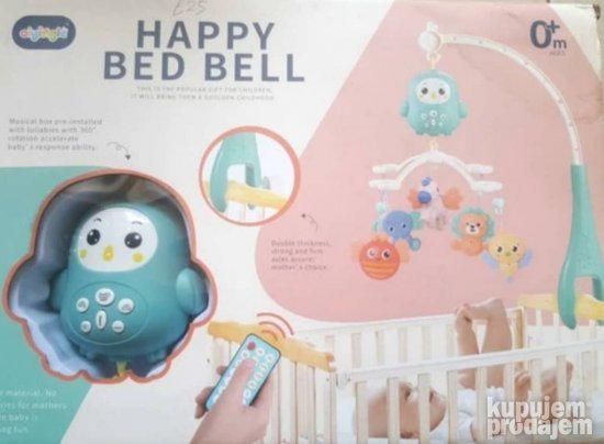 Muzicka vrteska PLAVA happy bed ball - Slika 3