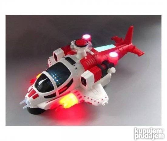 Muzicki helikopter za decu CRVENI