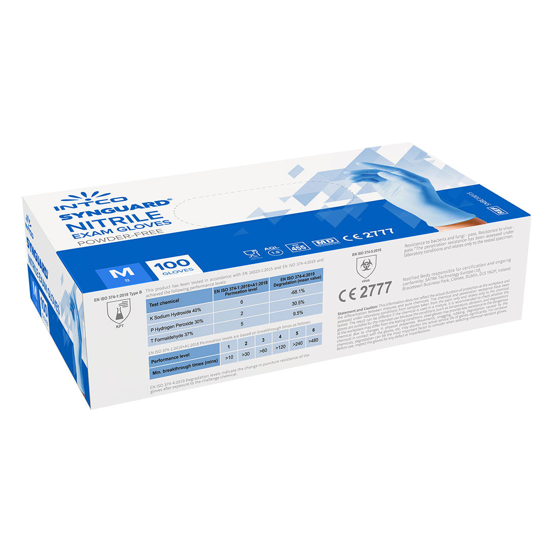 NITRILE GLOVES nitrilne jednokratne rukavice svetlo plave