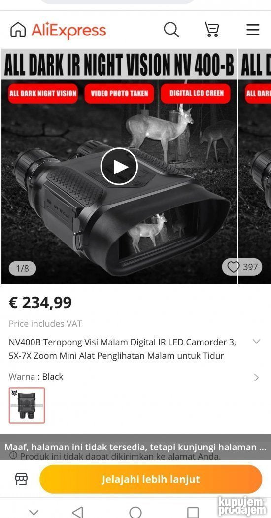 Night vision Dvogled za nocno nocni dvogled optika 400m