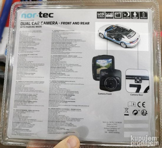 Nor Tec Full HD kamera prednja i zadnja kamera sa mikrofonom