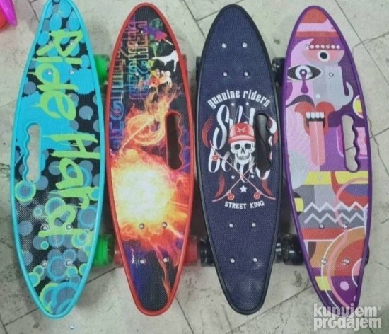 Novi penny boardskejtbord ljubicasti