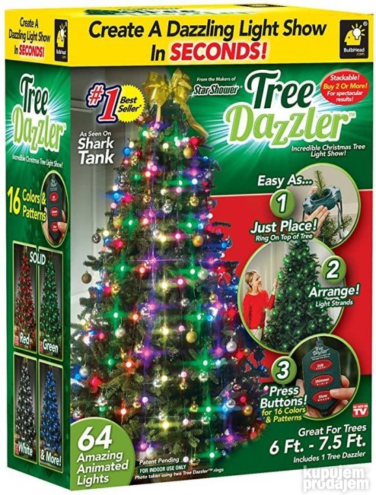 Novogodisnje lampice za jelku Tree Dazler