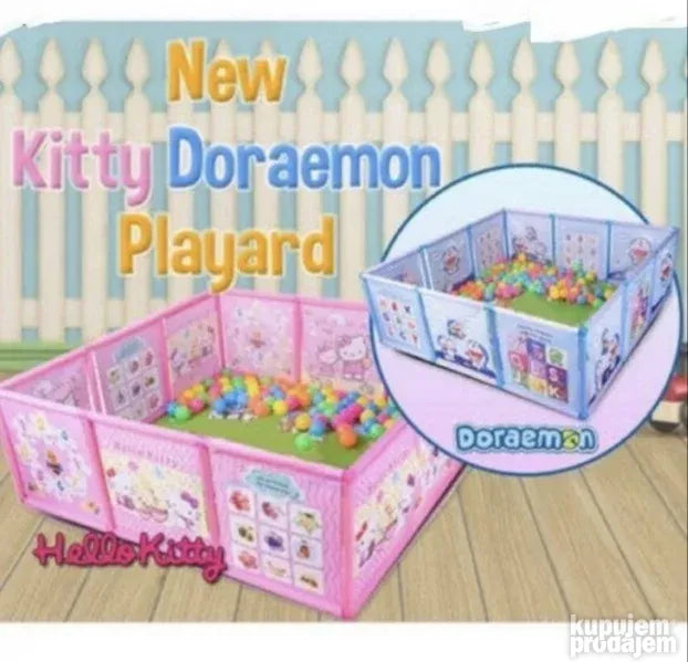 Ogradica sa kosem za bebe Plava i roze