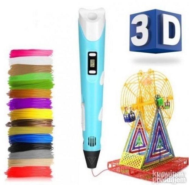 Olovka 3D za modeliranje sa LED Indikatorom 3D OLOVKA OLOVKA