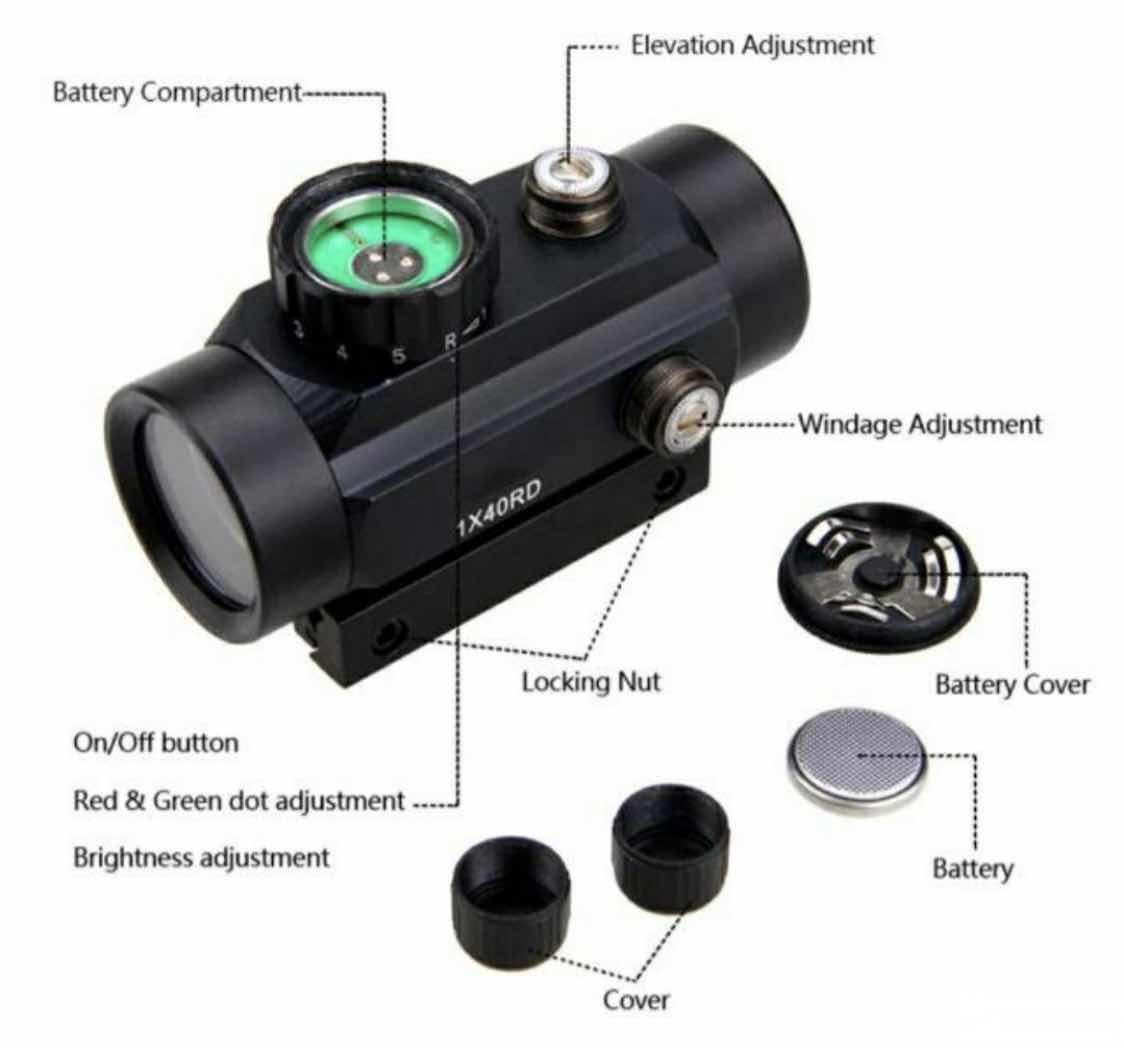 Optika Bushnell Red Dot 1x40RD - Slika 4