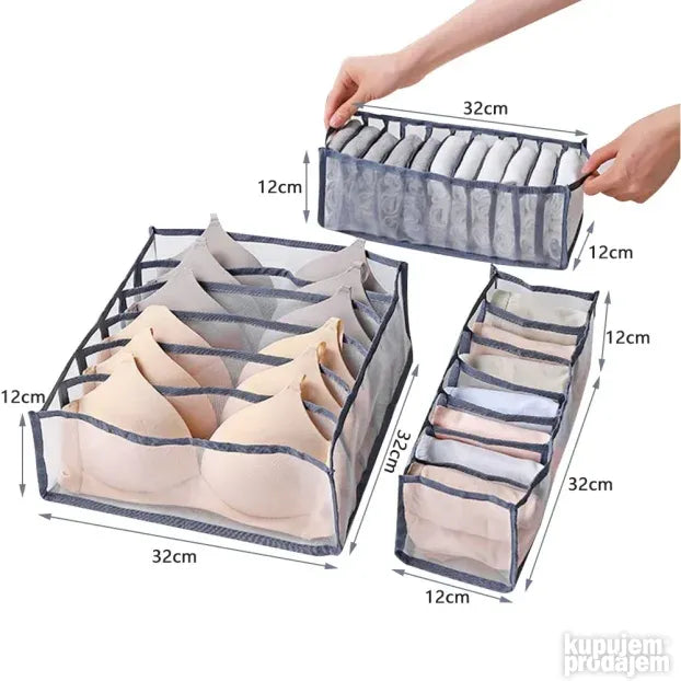 Organizer za bruseve carape ves 32 x 12 x 12cm