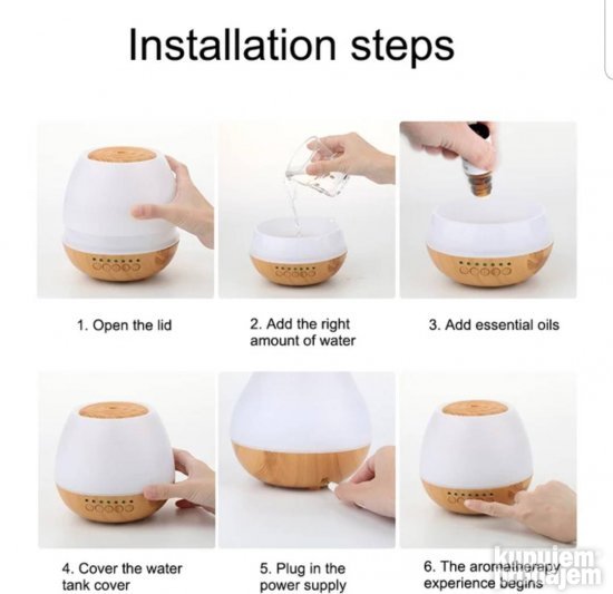 Ovlazivac vazduha Aroma diffuser - Slika 4