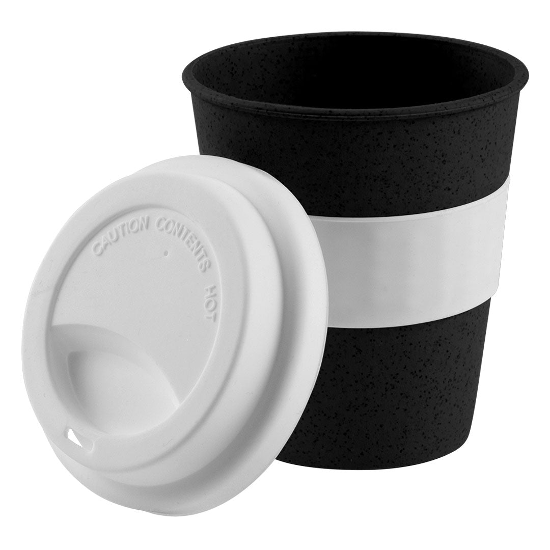 PANDA eko solja od bambusa i plastike 220 ml crna