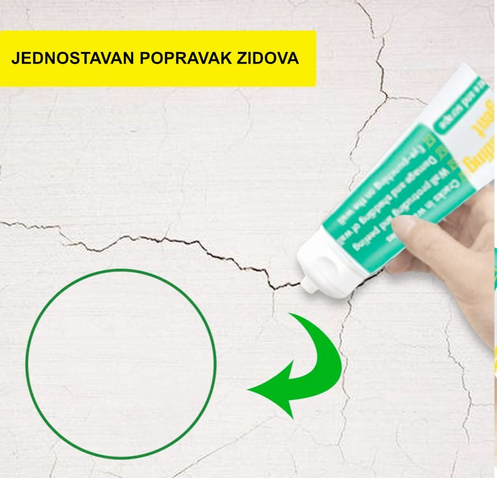 PASTA za brzu popravku ostecenih ZIDOVA Plus POKLON metalna SPAKLA - Slika 6
