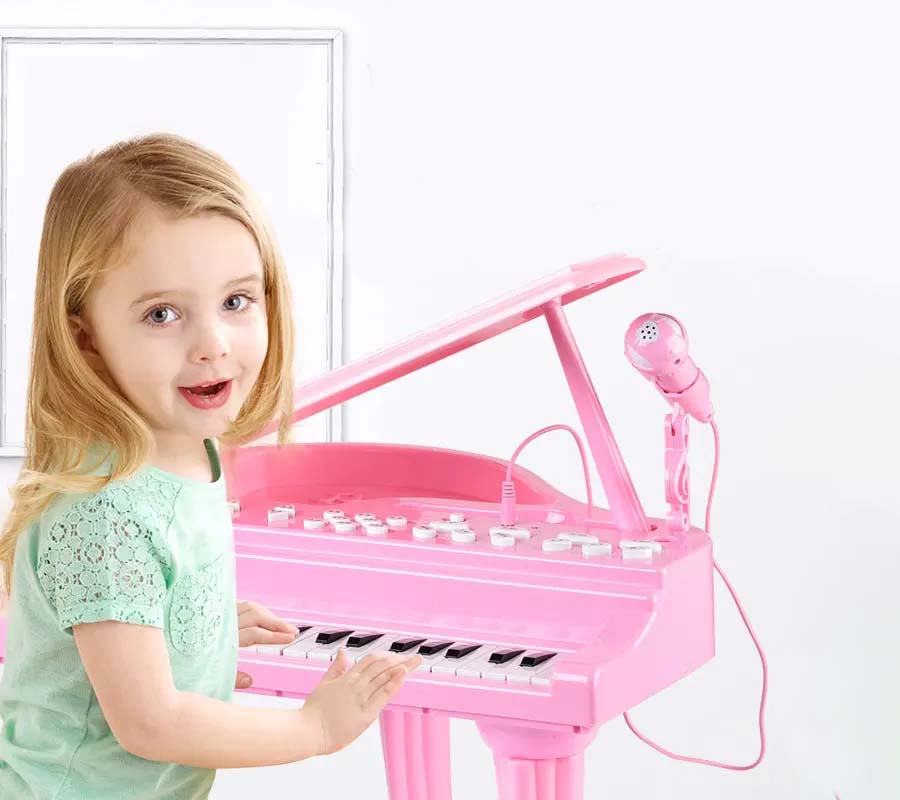 PIANO SET KLAVIR ZA MALE PRINCEZE SA MIKROFONOM