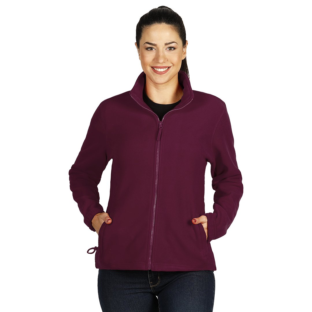 POLARIS LADY zenska dukserica od brusenog polara bordo