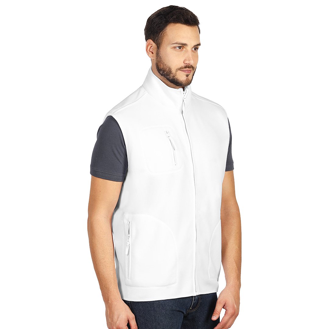 POLARIS VEST prsluk od brusenog polara beli