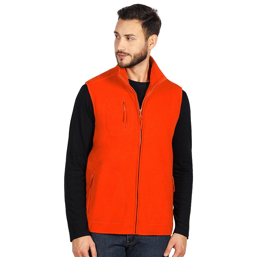 POLARIS VEST prsluk od brusenog polara narandzasti