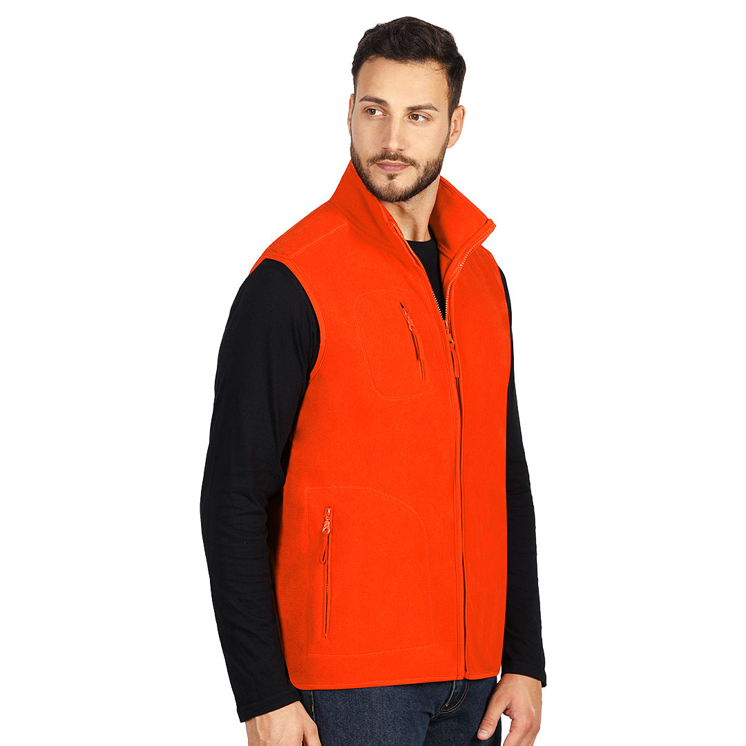 POLARIS VEST prsluk od brusenog polara narandzasti