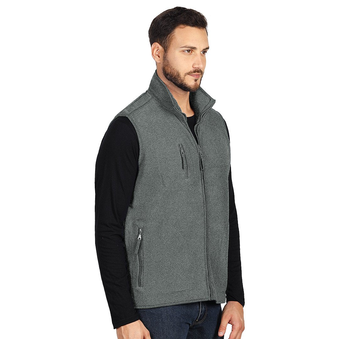 POLARIS VEST prsluk od brusenog polara pepeljasti