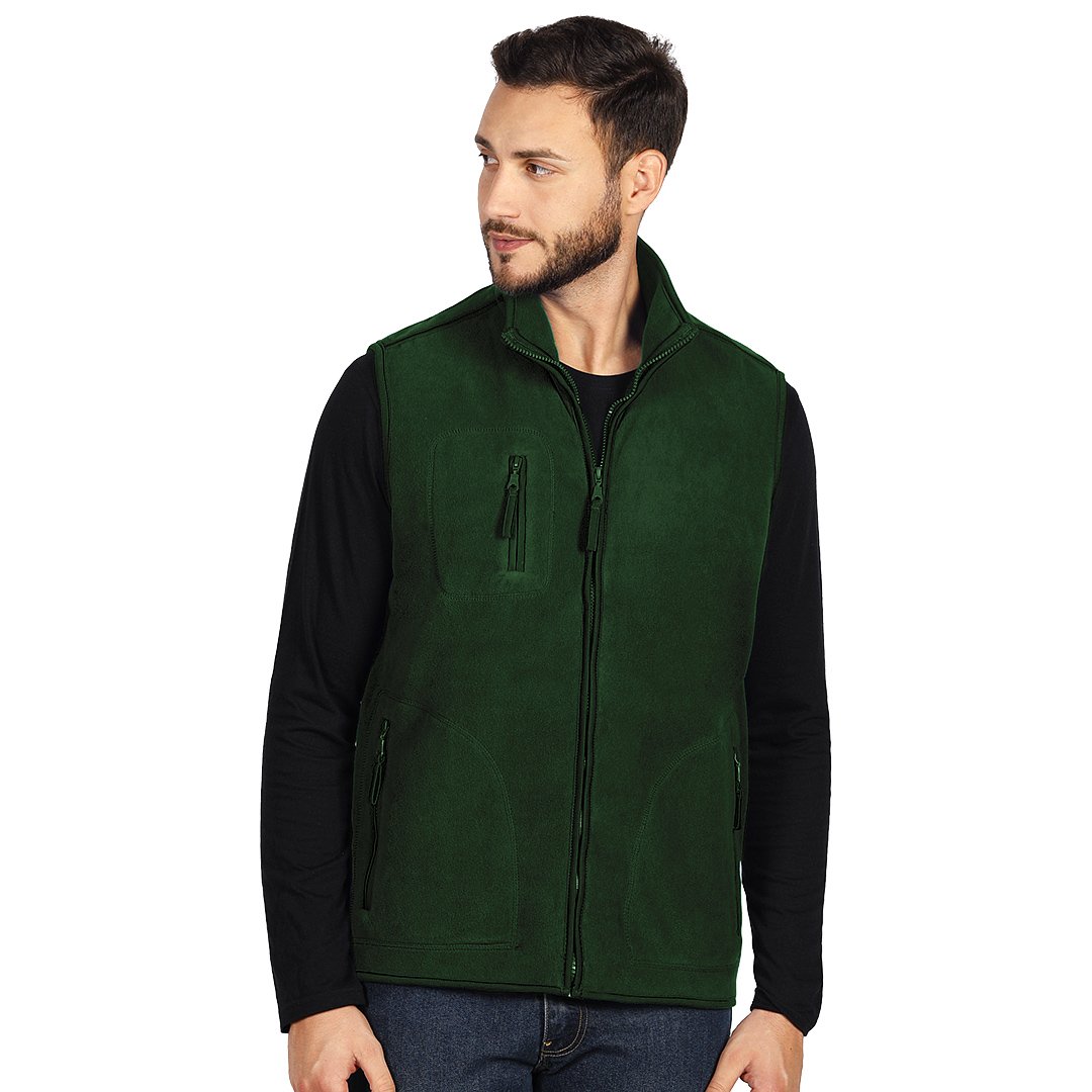 POLARIS VEST prsluk od brusenog polara zeleni