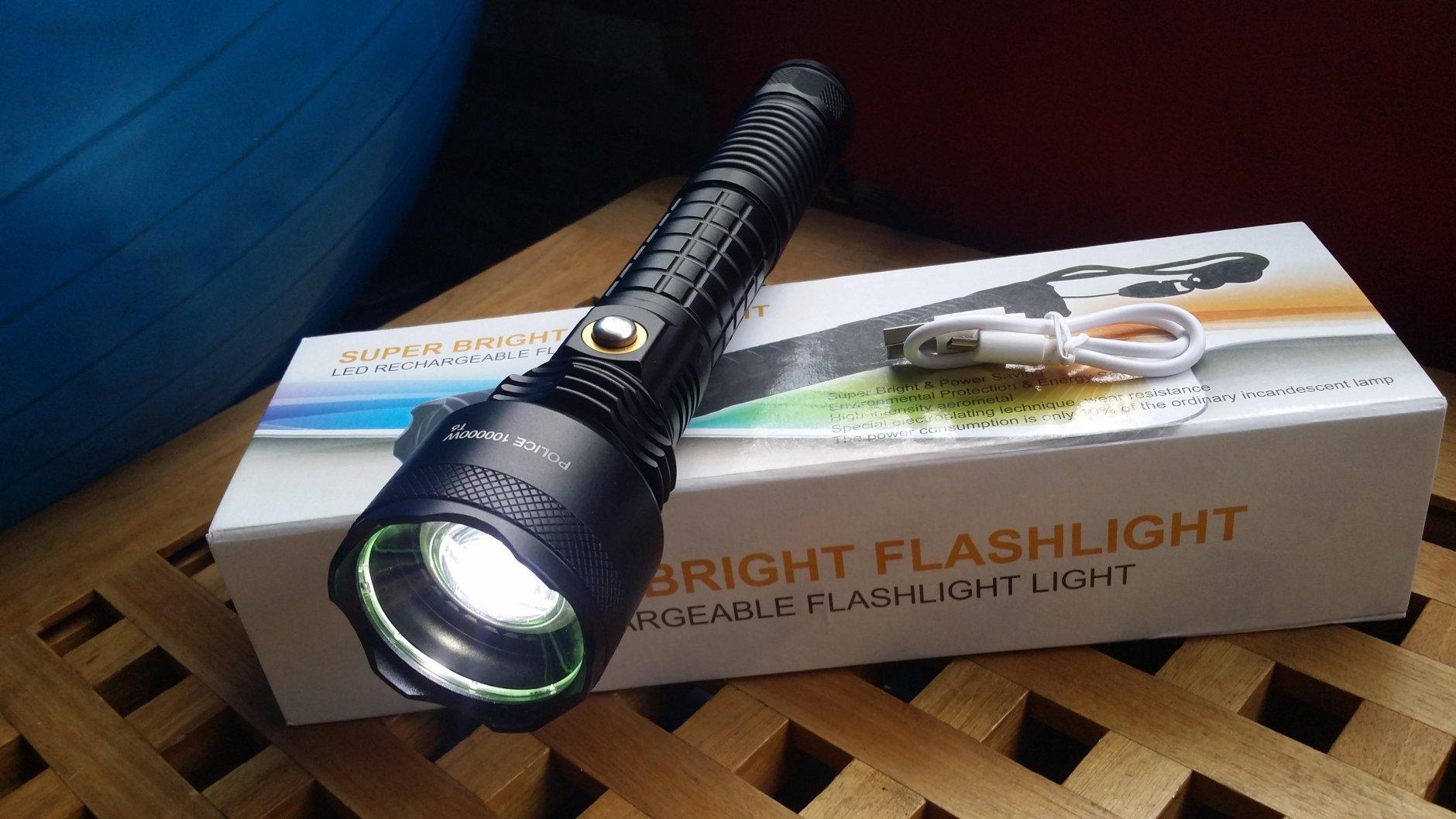 POLICE T 6 led baterijska lampa 24 cm punjiva 12000 mah - Slika 4