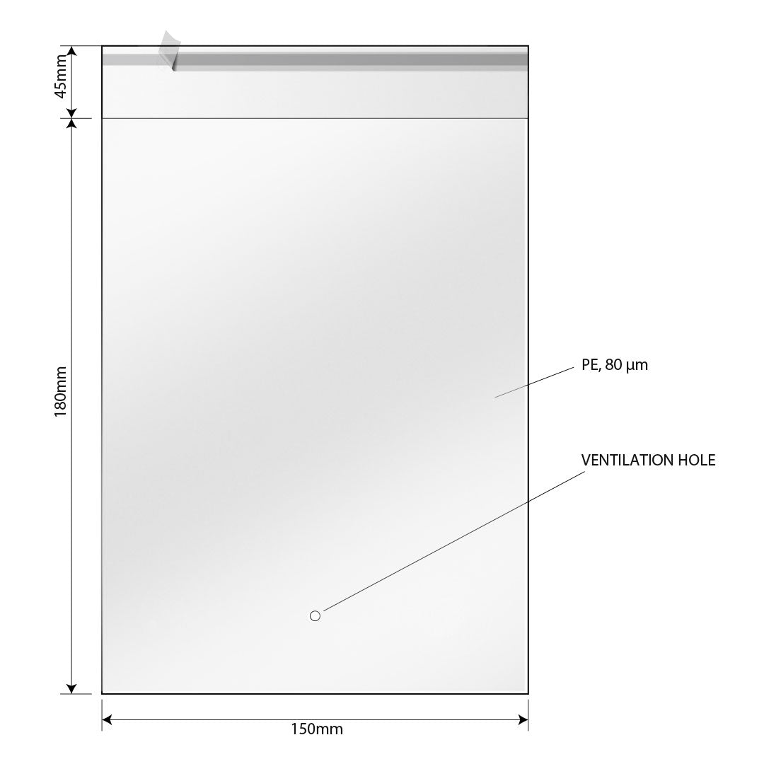 POLY BAG 15 x 18 kesa za pakovanje transparentni