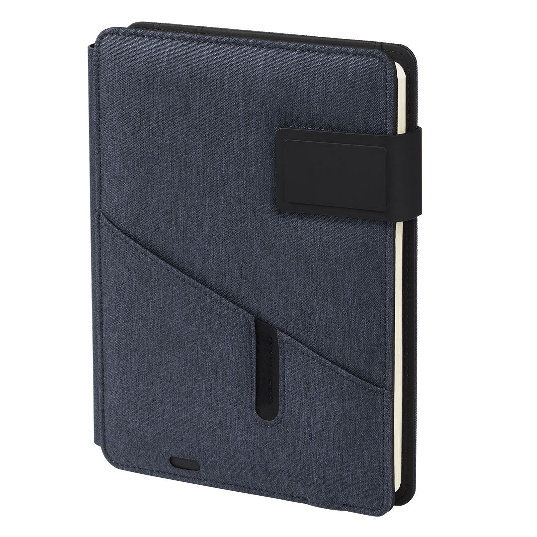 POWER NOTE portfolio sa notesom a5 i pomocnom baterijom 5000 mah plavi