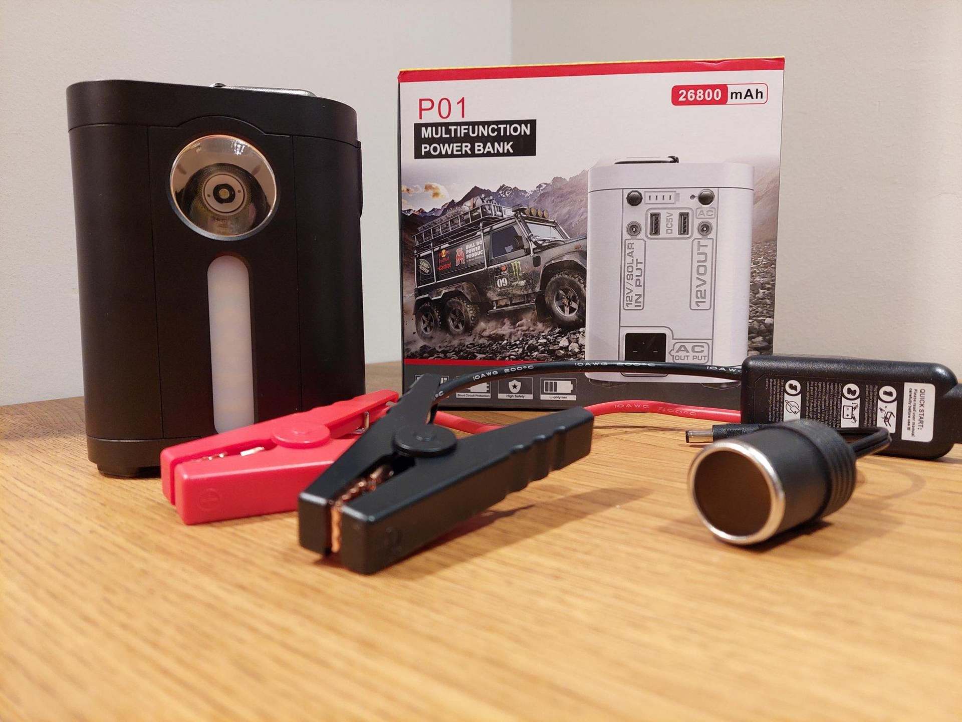 POWERBANK 26800 mAh Velika Multifunkcionalna baterija 12V