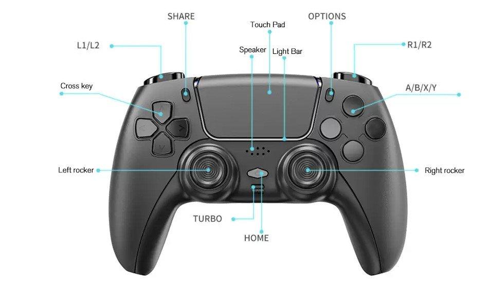 PS4 Dzojstik wireless kontroler izgled kao za PS5 controler
