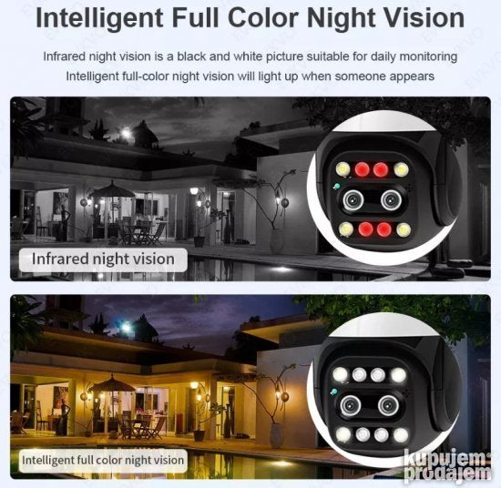 PTZ kamera 8MPX Crna 10xZOOM WiFi PTZ kamera