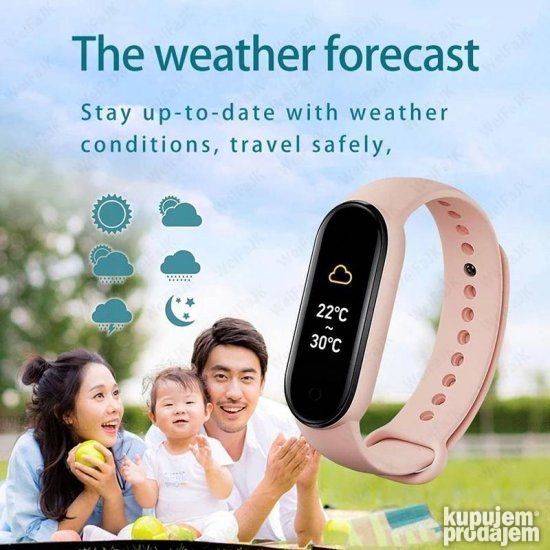 Pametna narukvica Fit Pro M6 Smart Band - Slika 11