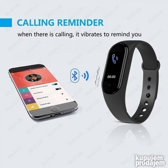 Pametna narukvica Fit Pro M6 Smart Band - Slika 5