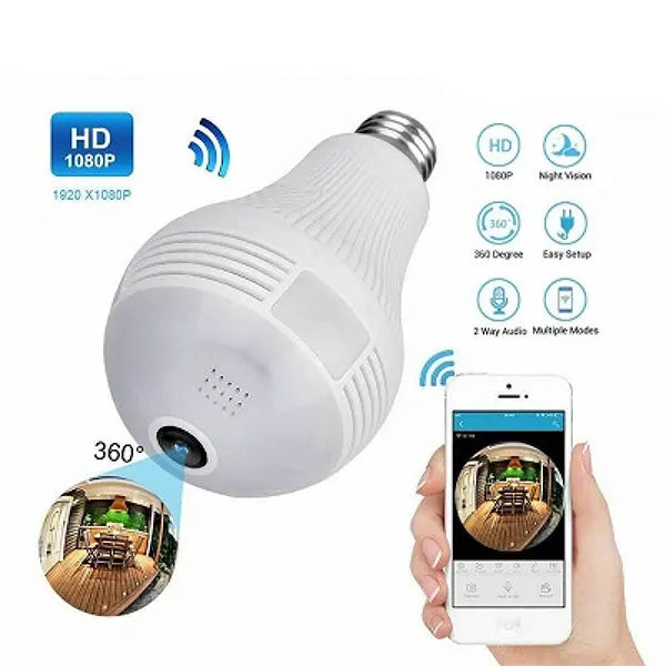 Panoramska 360 WIFI kamera u sijalici - Slika 5