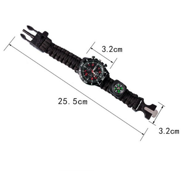 Paracord narukvica sa satom 5u1