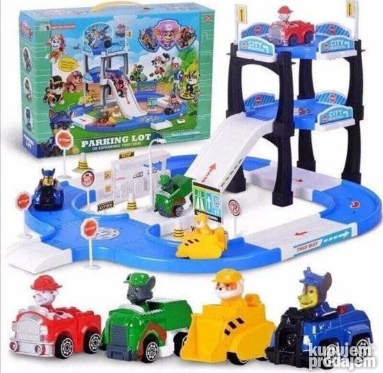 Parking lot paw patrol garaza