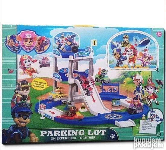 Parking lot paw patrol garaza