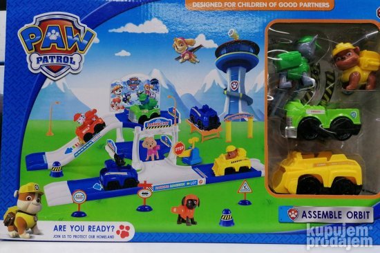 Patrolne sape garaza sa toboganom set