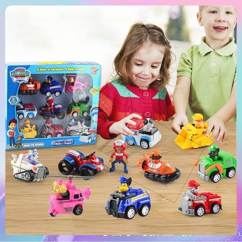Paw Patrol Autici sa Patrolnim Kucama Komplet 9 Autica - Slika 2