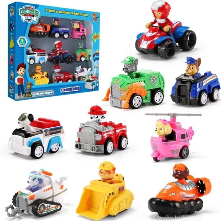 Paw Patrol Autici sa Patrolnim Kucama Komplet 9 Autica - Slika 6