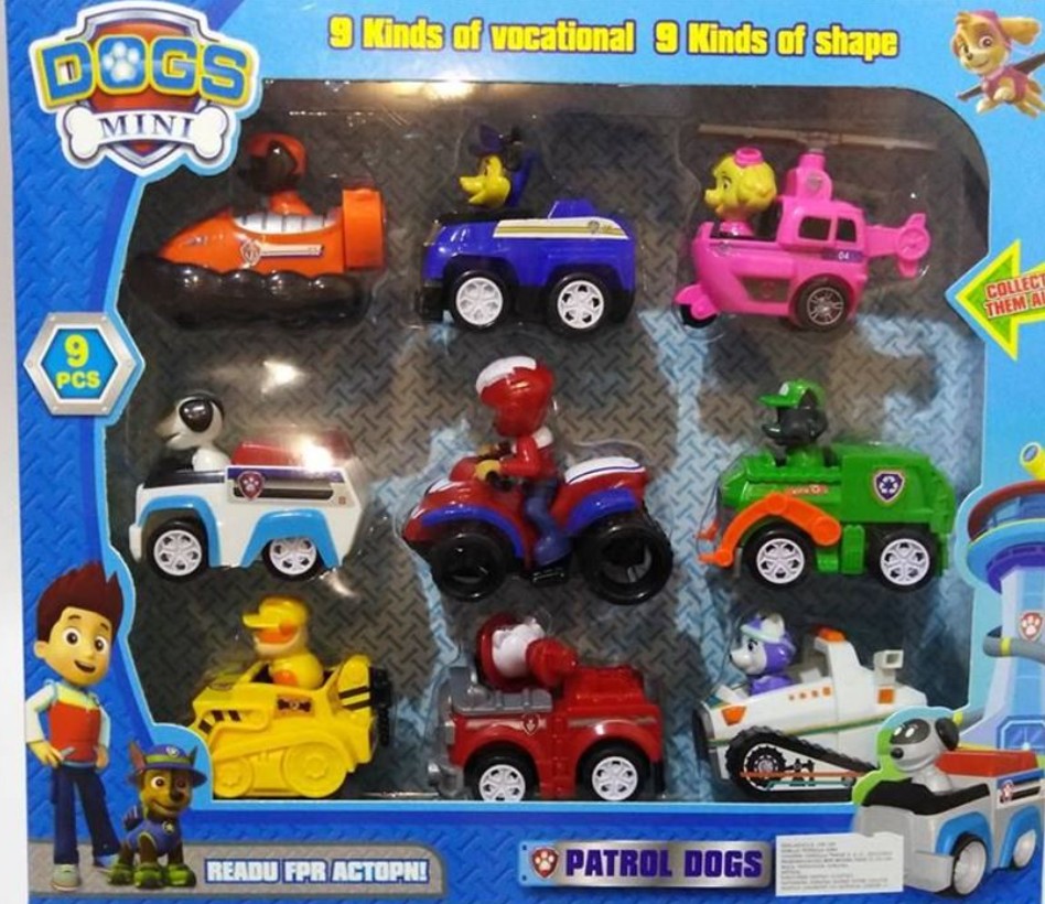 Paw Patrol Autici sa Patrolnim Kucama Komplet 9 Autica - Slika 7