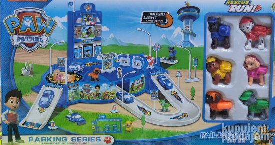 Paw patrol hotel sa garazom i 6 paw patrol sape - Slika 3