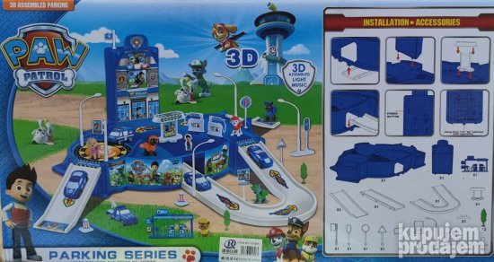 Paw patrol hotel sa garazom i 6 paw patrol sape - Slika 4
